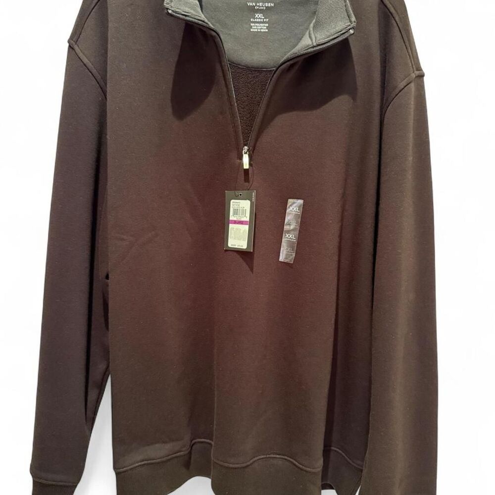 Van-heusen Men's Black Sweatshirt XXL